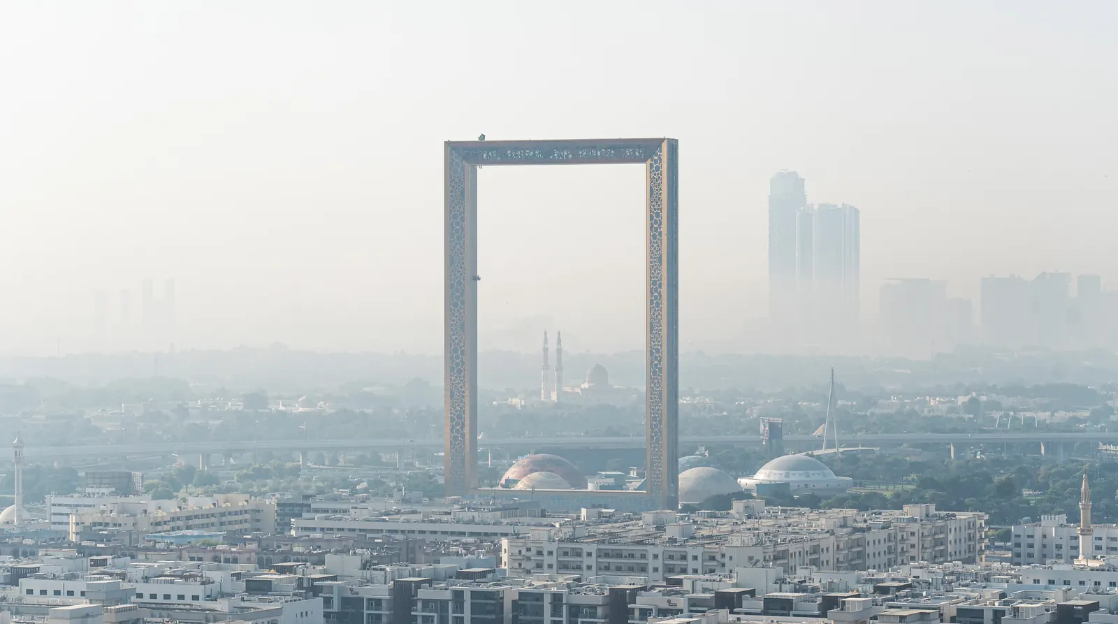 Dubai Frame, Zabeel Park, and Dubai Aquarium, Dubai Mall, Dubai, UAE