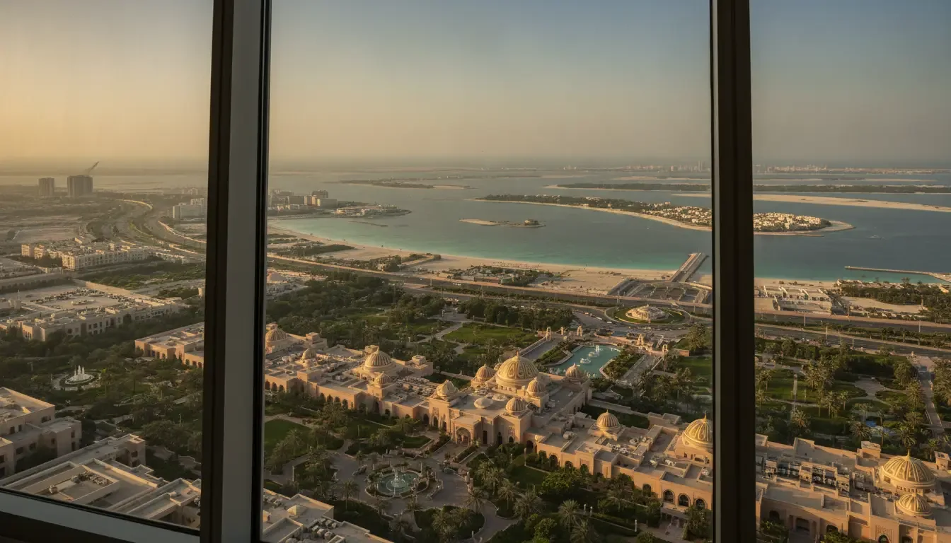 AI illustration: Etihad Towers, Abu Dhabi, UAE