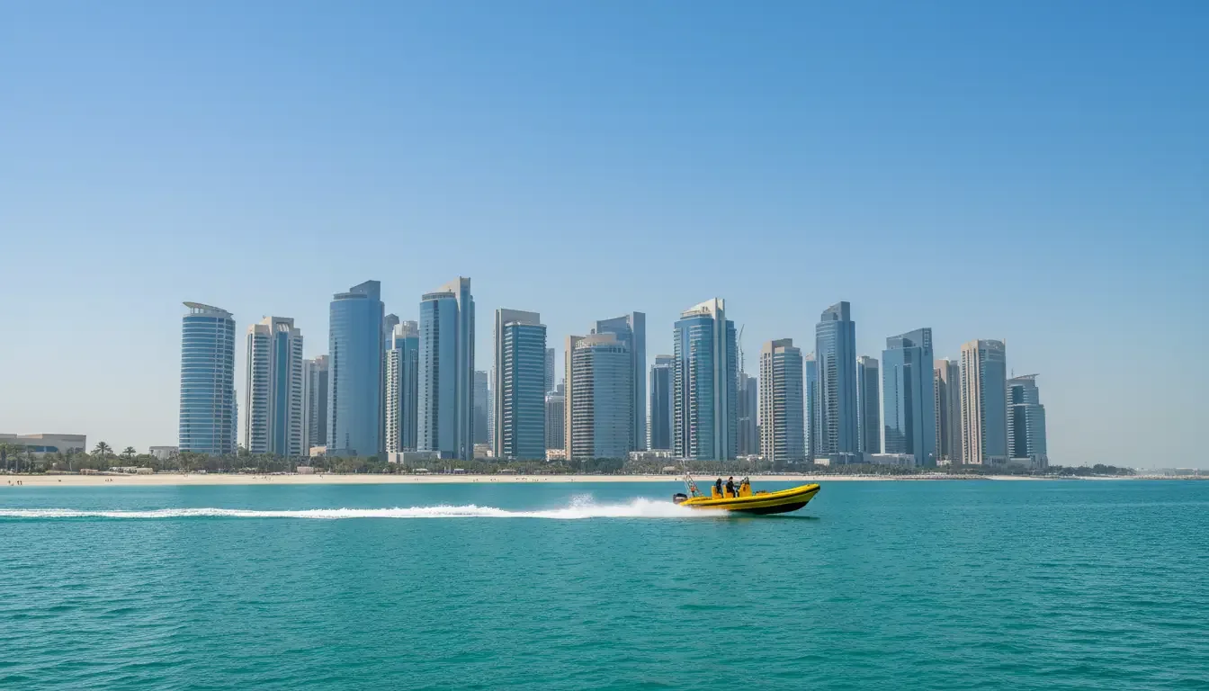 AI illustration: Abu Dhabi Corniche, UAE