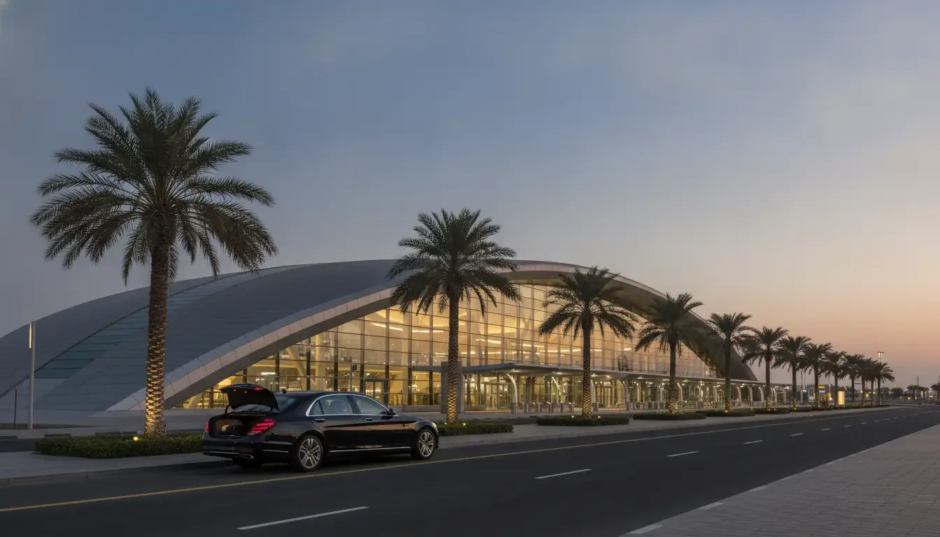 AI illustration: Zayed International Airport to Abu Dhabi city, UAE