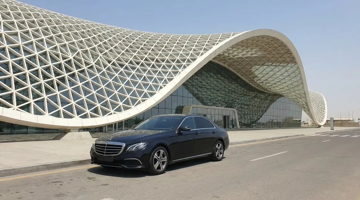 AI illustration: Heydar Aliyev International Airport, Baku, Azerbaijan