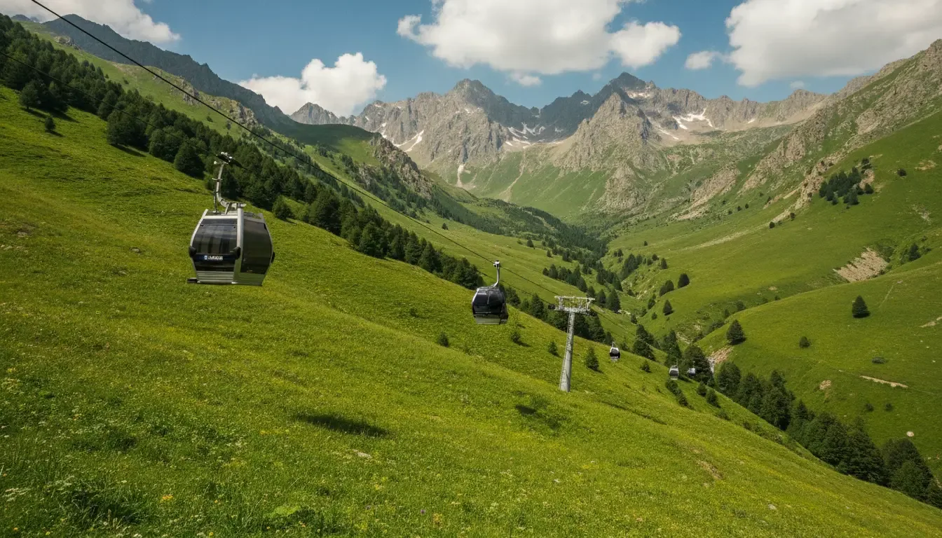 AI illustration: Shahdag Mountain Resort, Greater Caucasus, Azerbaijan