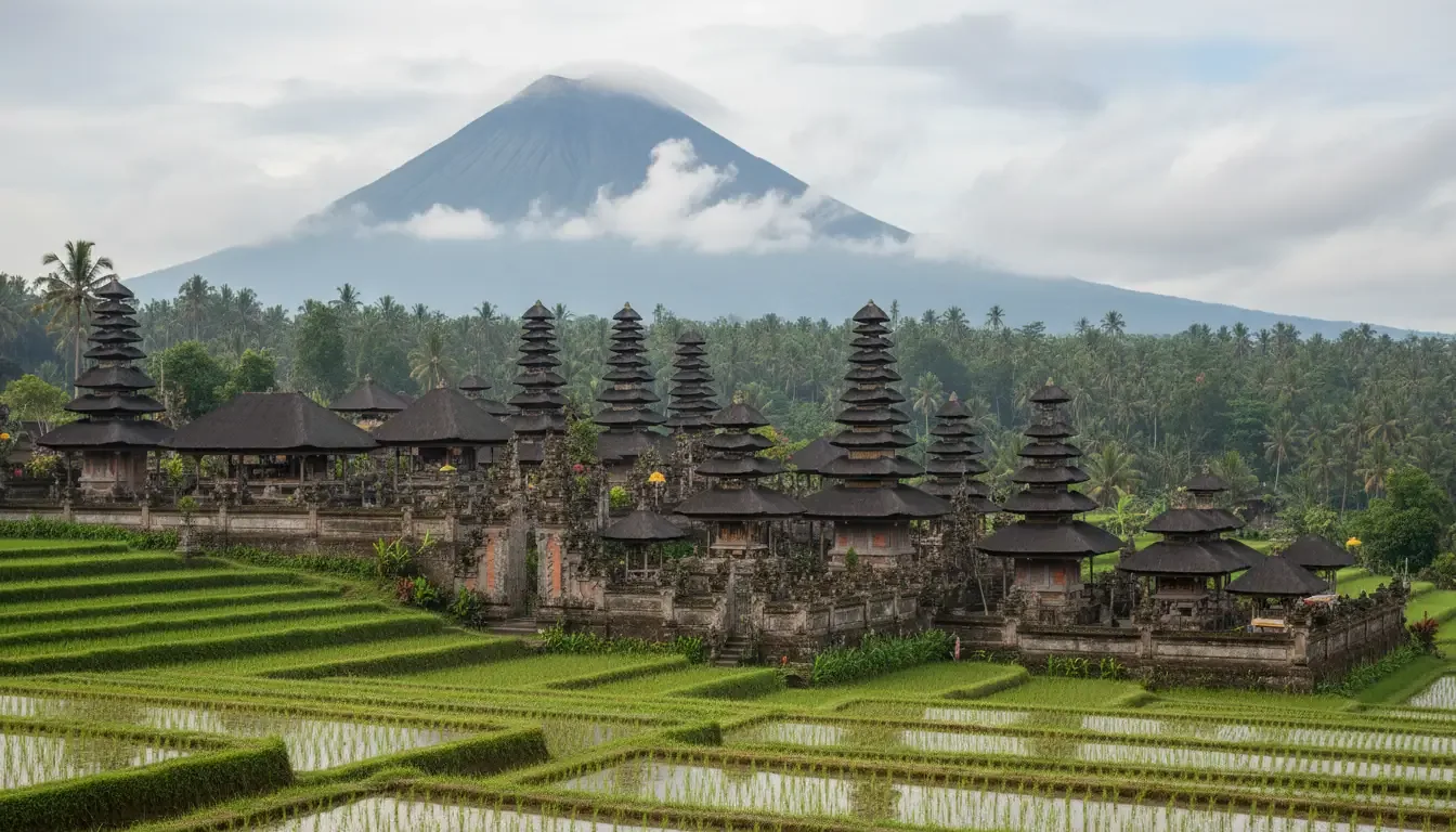 AI illustration: Pura Besakih, Karangasem, Bali, Indonesia