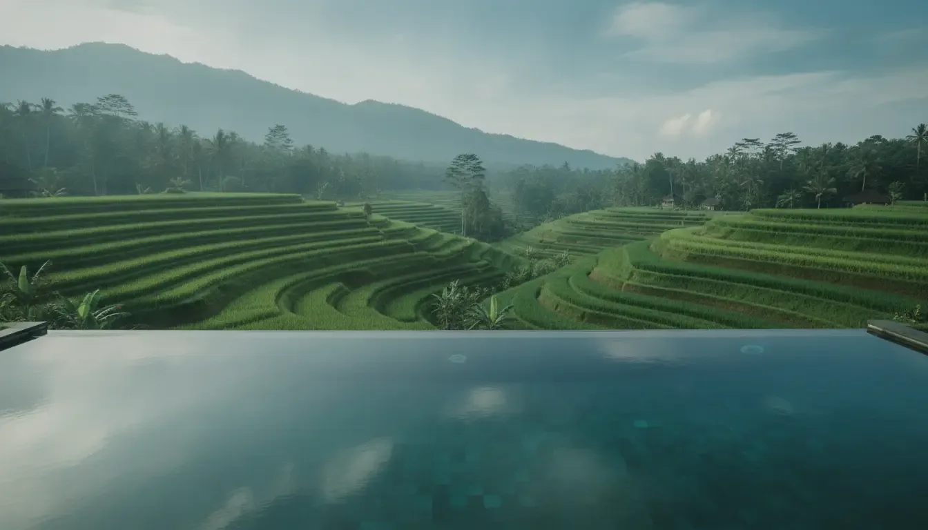 AI illustration: Tegallalang, Gianyar, Bali, Indonesia