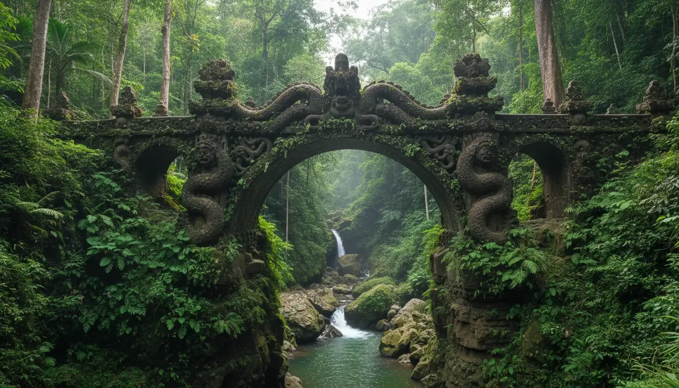 AI illustration: Padangtegal, Ubud, Bali, Indonesia
