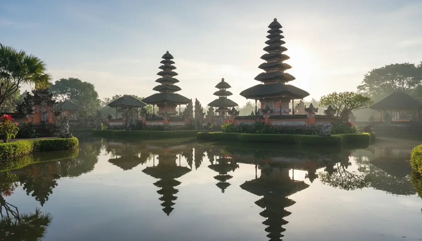 AI illustration: Pura Taman Ayun, Mengwi, Badung, Bali, Indonesia