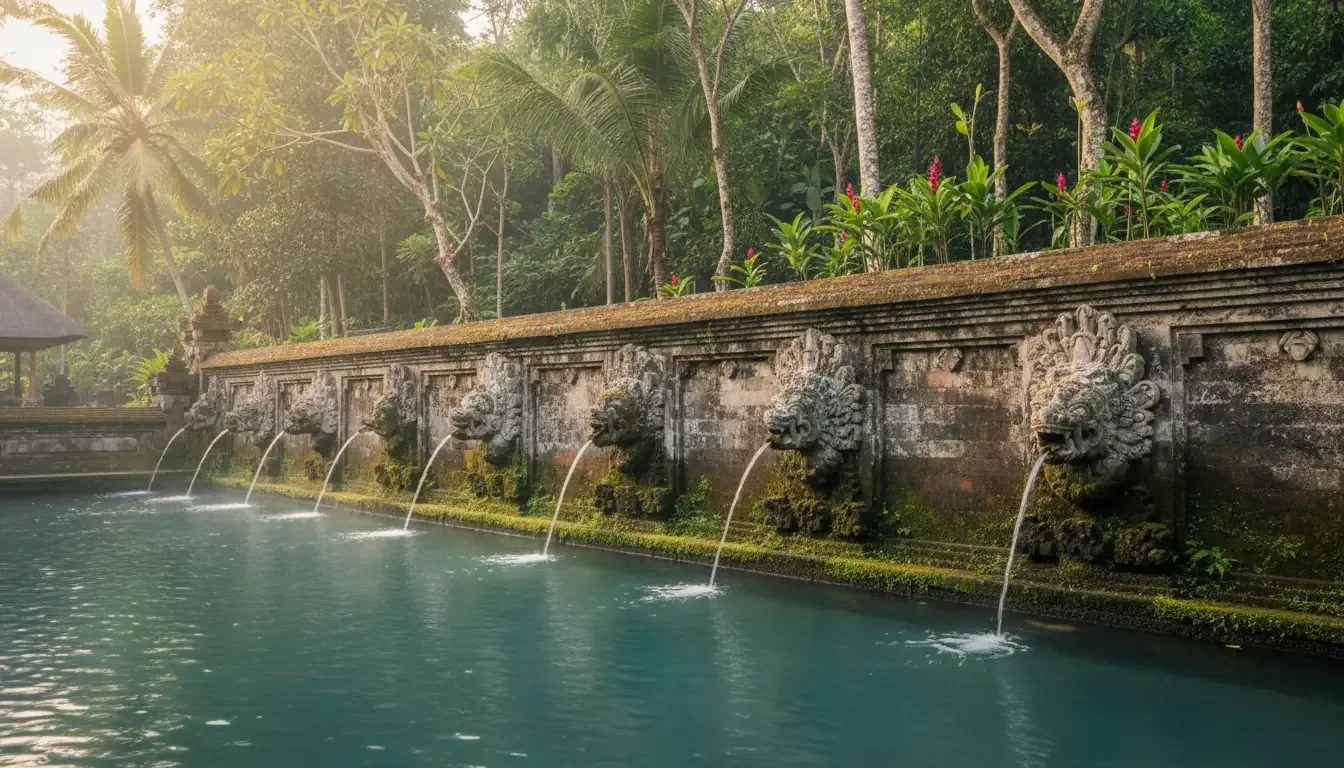 AI illustration: Ubud and Tampaksiring, Bali, Indonesia