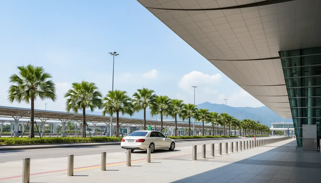 AI illustration: Chiang Mai Airport (CNX) to Chiang Mai city, Thailand
