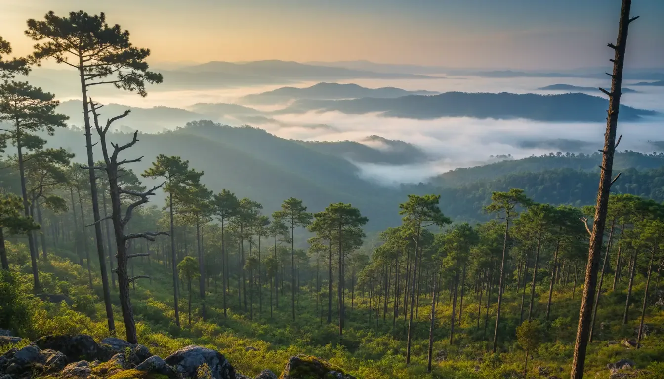 AI illustration: Doi Inthanon National Park, Chiang Mai, Thailand
