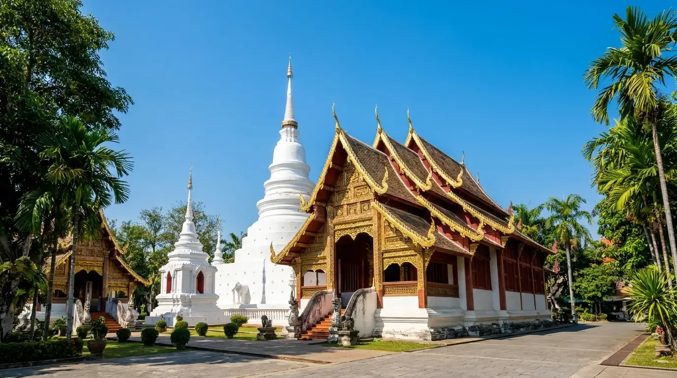 Wat Suan Dok, Wat Umong and the Lanna Folklife Museum, Chiang Mai, Thailand