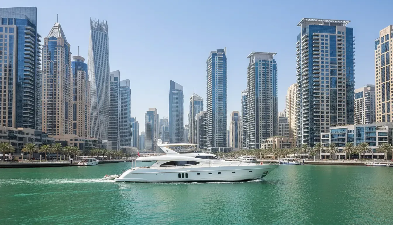 AI illustration: Dubai Marina, Dubai, UAE