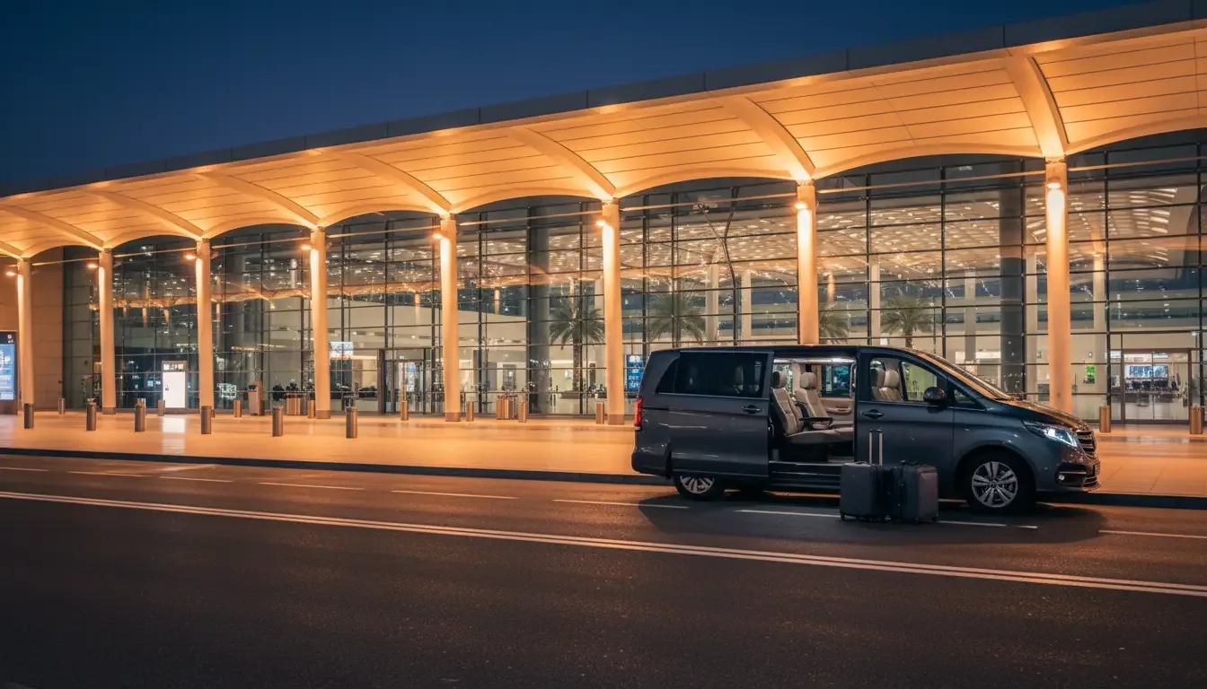 AI illustration: Dubai airport to your hotel, UAE