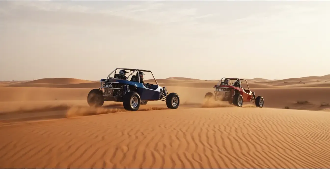 The desert outside Dubai, UAE