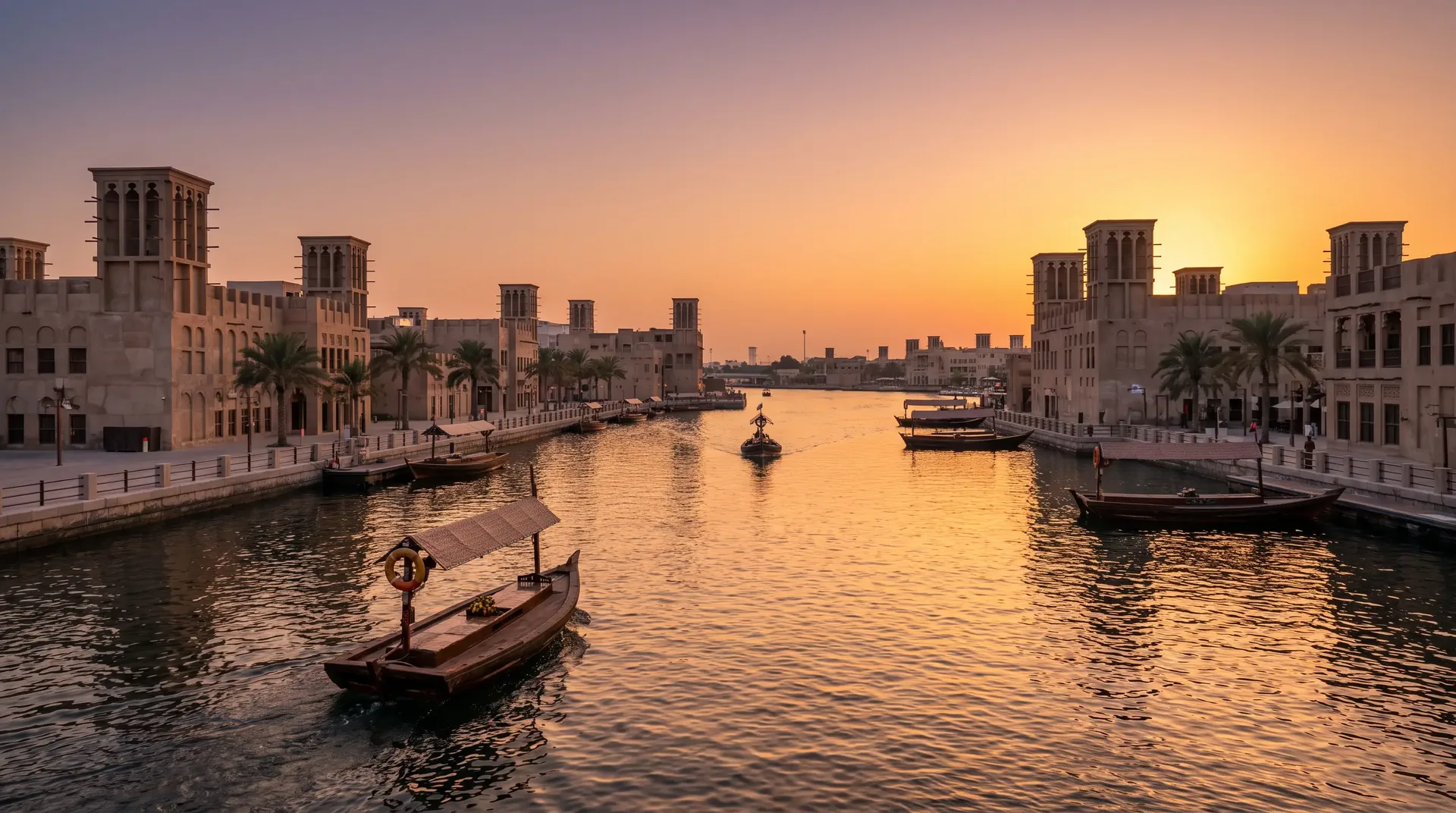AI illustration: Dubai Creek, Deira, UAE
