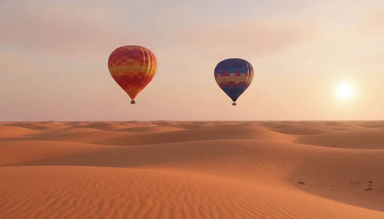 Dubai desert, UAE (take-off site confirmed at booking)