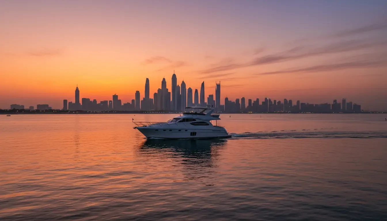 Dubai, UAE (marina confirmed at booking)