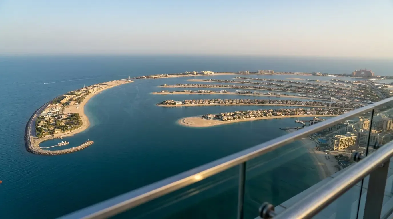 AI illustration: The View at The Palm, Palm Jumeirah, Dubai, UAE