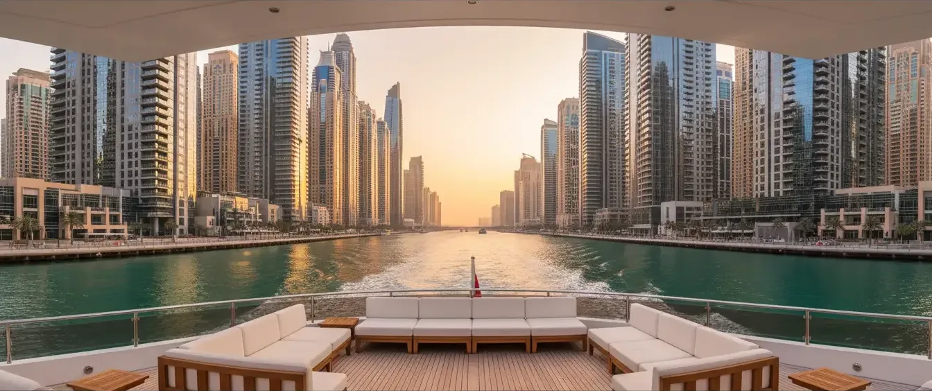 AI illustration: Dubai Marina, Dubai, UAE