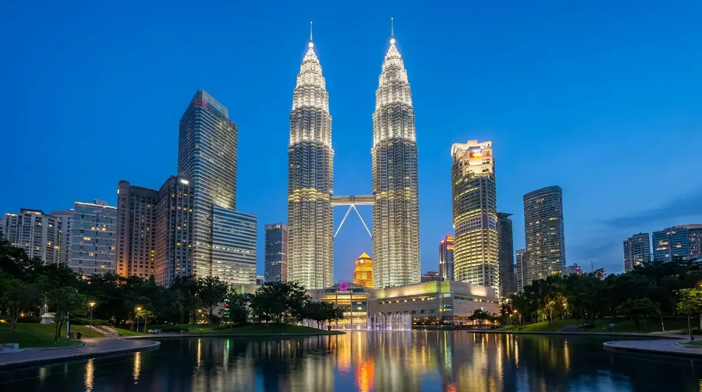 AI illustration: Petronas Twin Towers, Kuala Lumpur, Malaysia
