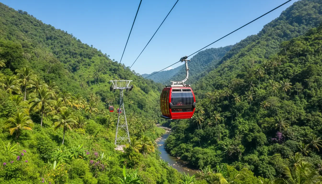 AI illustration: SkyCab Cable Car, Langkawi, Malaysia