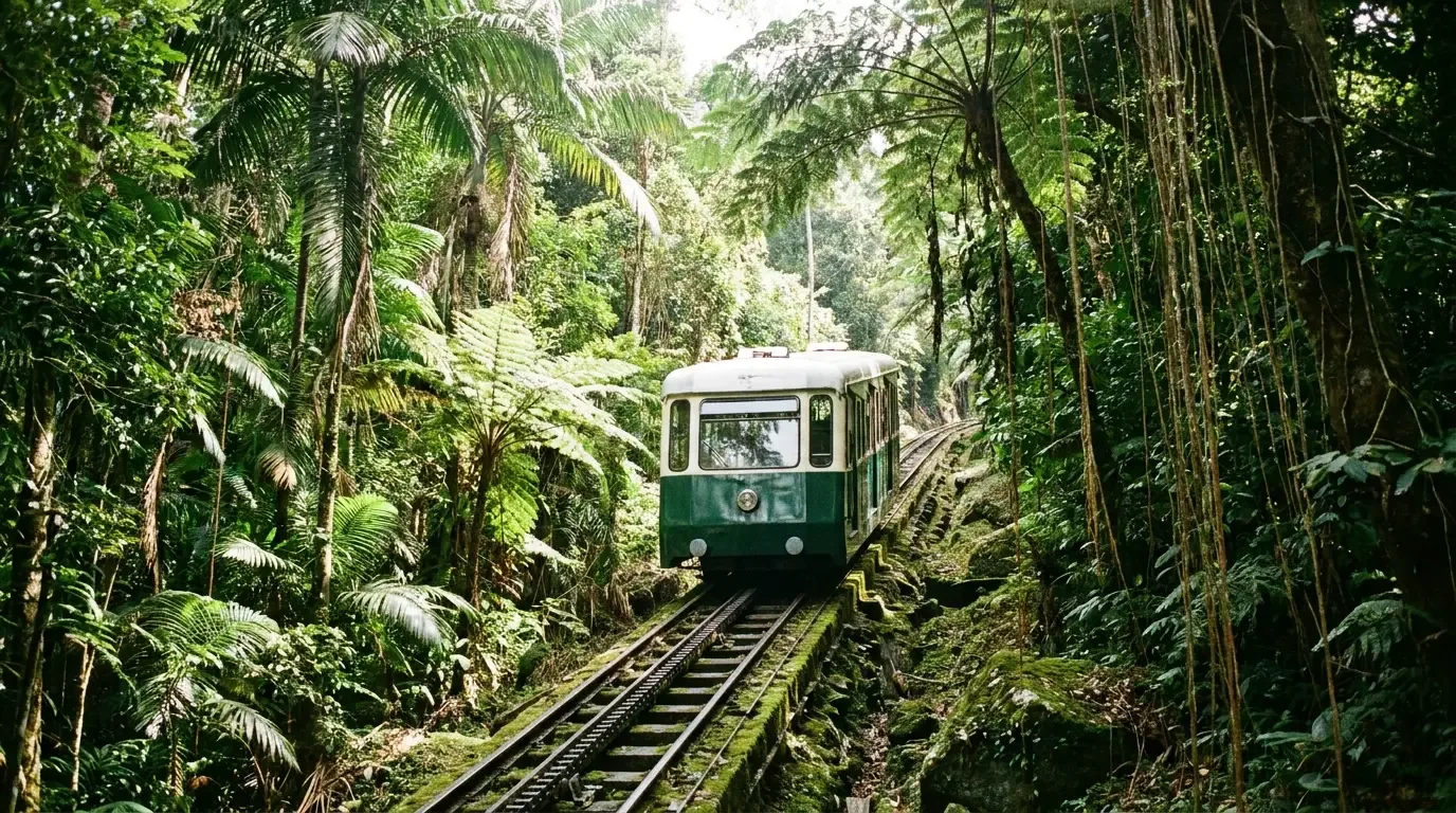 AI illustration: Penang Hill, Penang, Malaysia