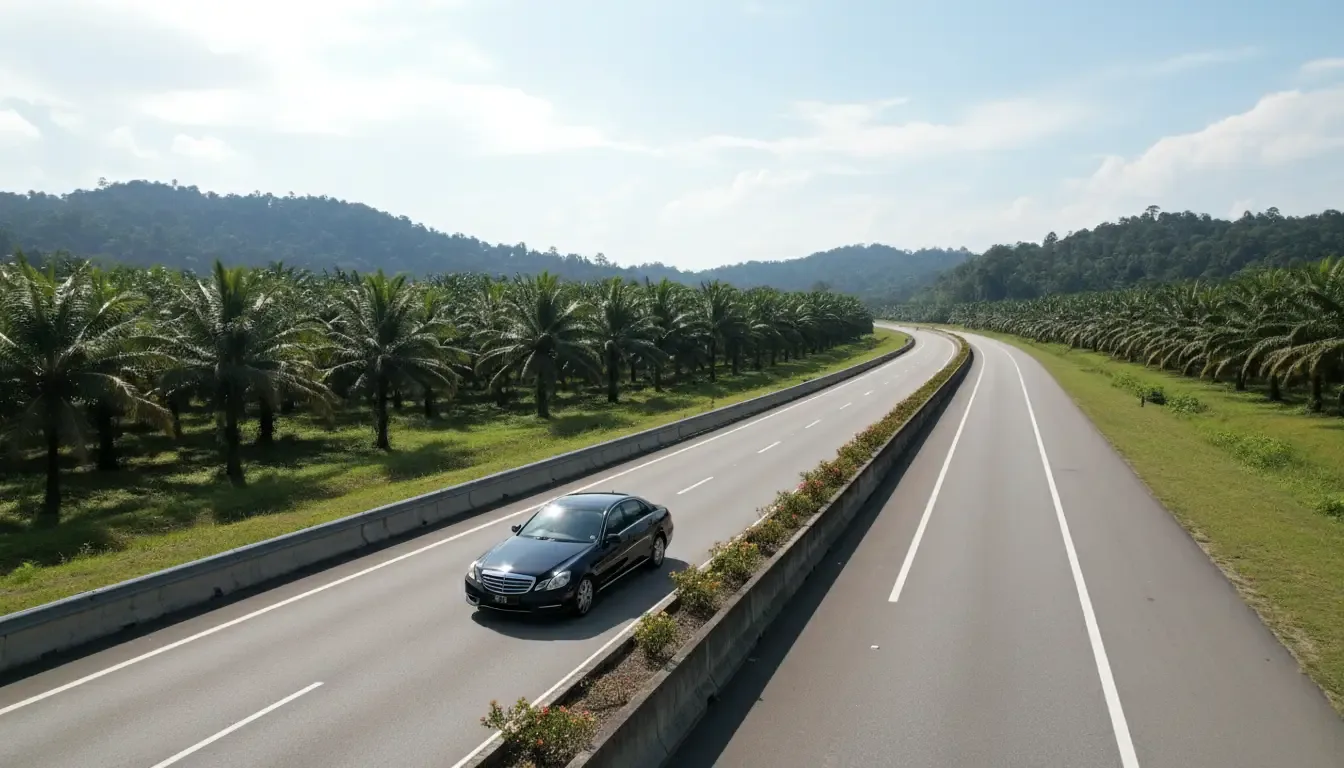 AI illustration: Penang to Kuala Lumpur, Malaysia