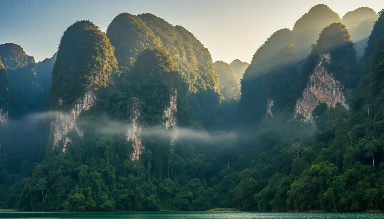 AI illustration: Khao Sok National Park, Surat Thani, Thailand