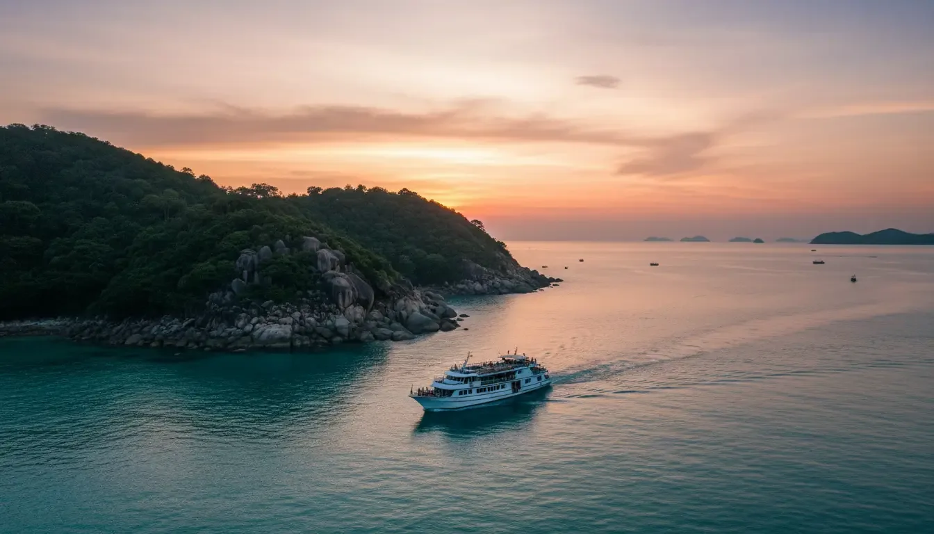 Chalong Bay to Promthep Cape, Phuket, Thailand