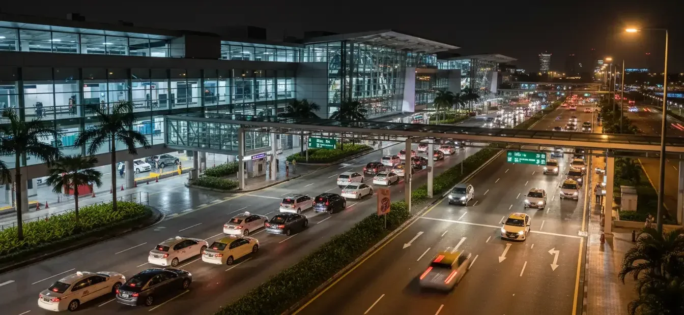 AI illustration: Changi Airport to Singapore