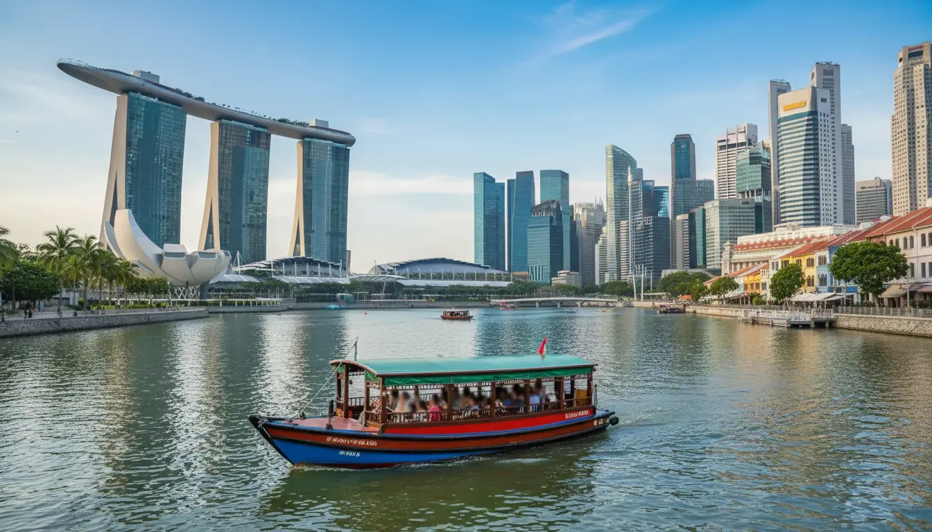 AI illustration: Singapore River, Singapore